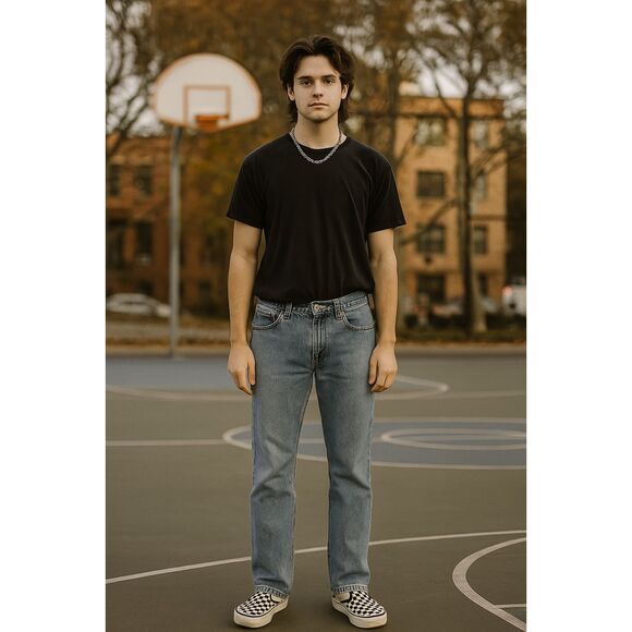 Levi's 517 Jeans 31x34 Medium Wash Thrashed Distressed Grunge Y2K Vintage Denim* - Picture 1 of 10